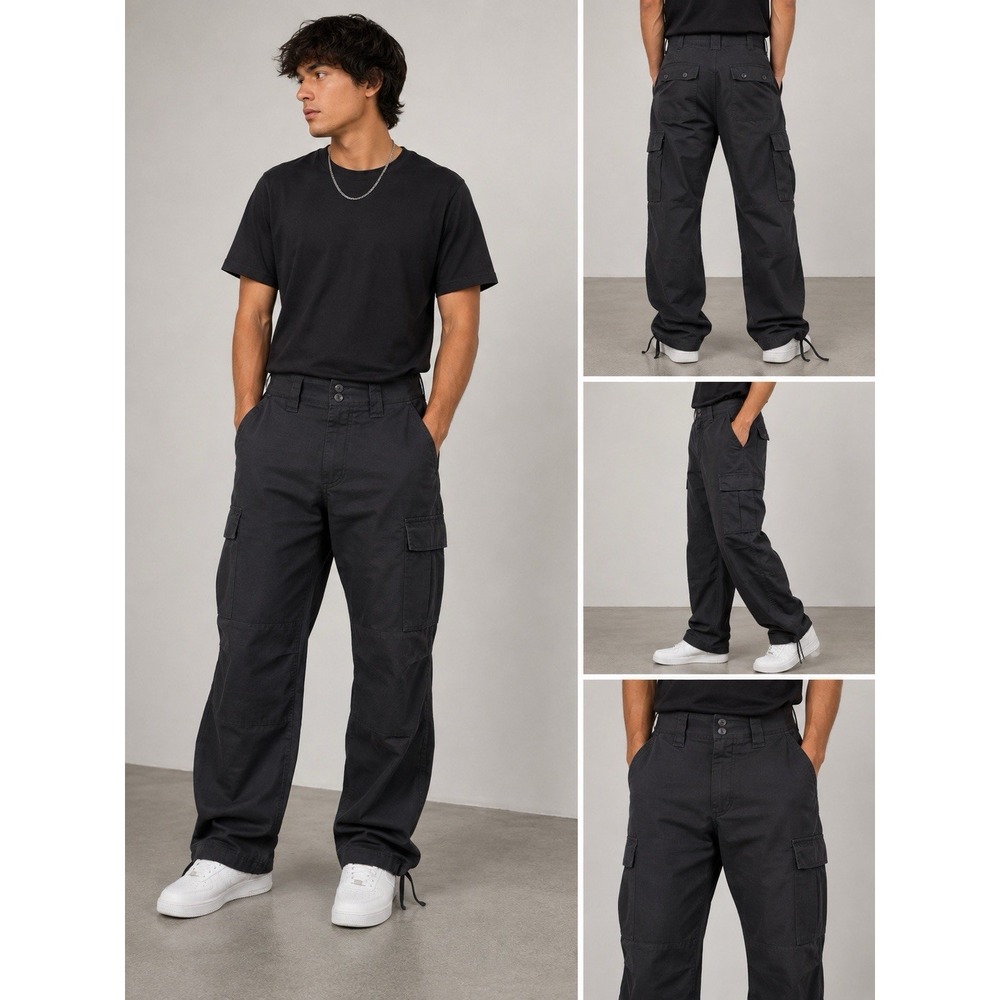 Propper Public Safety Mens 30 Black Tactical Cargo Pants Ripstop Utility BDU